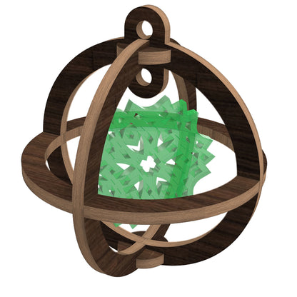 Christmas tree Ornaments - Snowflake in the Ball