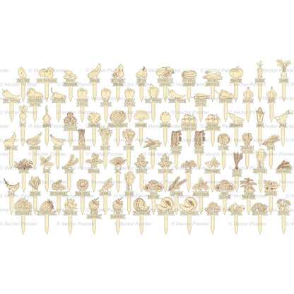 Big Garden Stakes Set