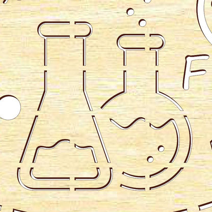 Clock face "Chemistry"