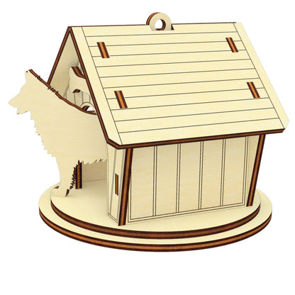 Doghouse Ornament #1