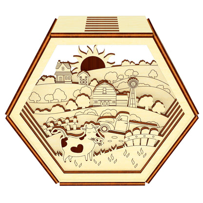 Layered Farm Picture