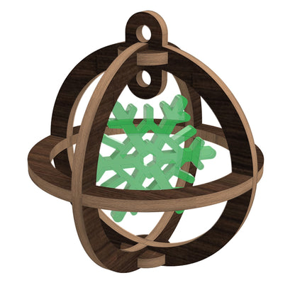 Christmas tree Ornaments - Snowflake in the Ball