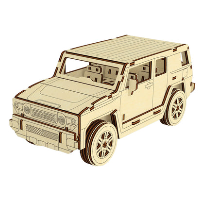 Off-Road Car 3d Plywood Model