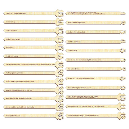 Advent Calendar sticks