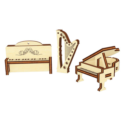 Musical instruments keychains