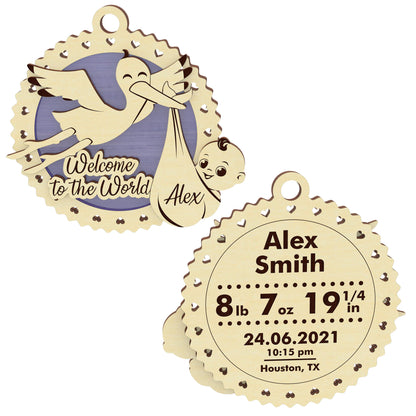 Baby birth ornament