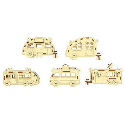 Camper ornaments - Set of 5