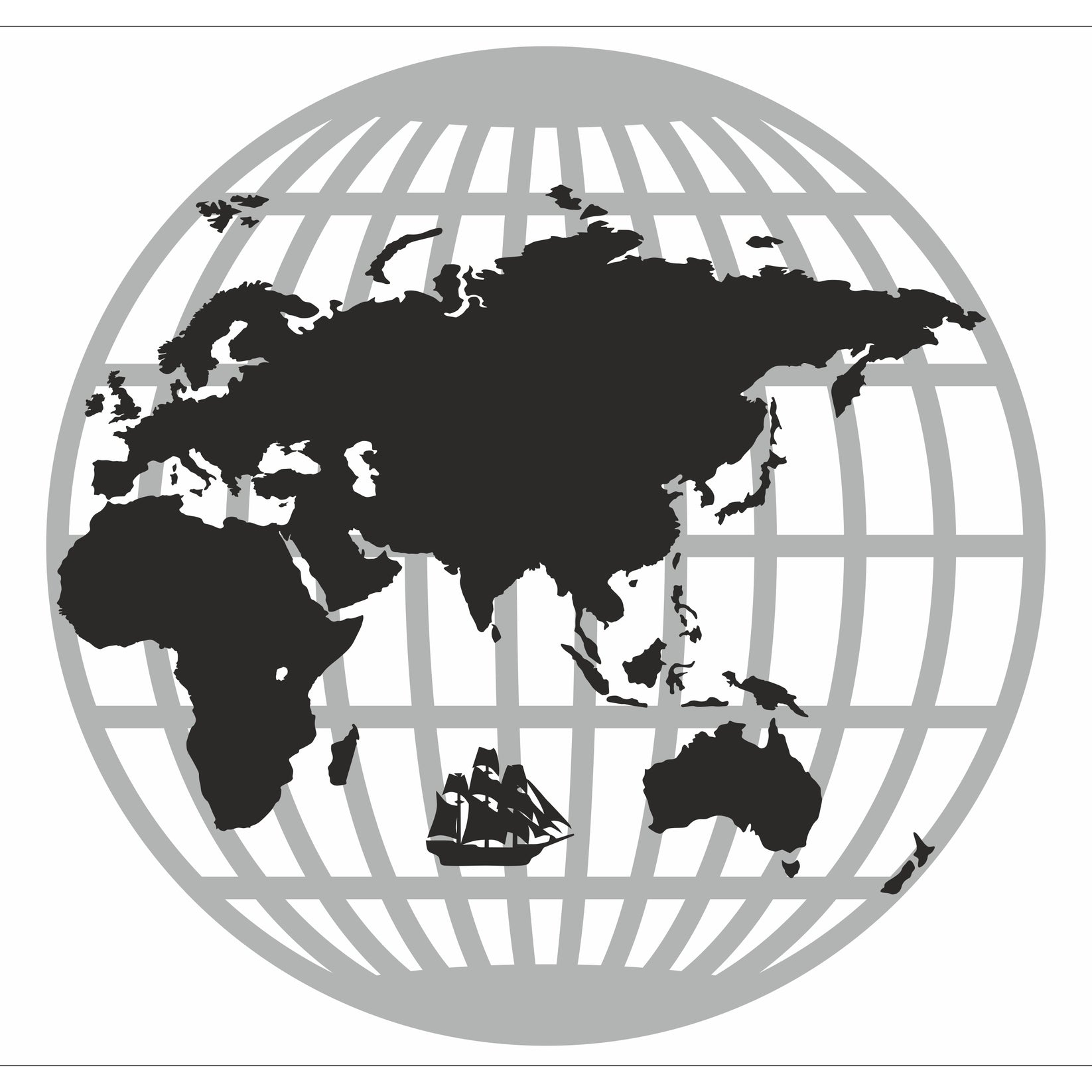 Round World Map - Laser Cut File SVG & DXF – Vector Painter