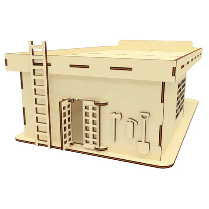 Old style gas station