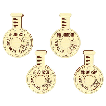 Test tube - gift card for teacher