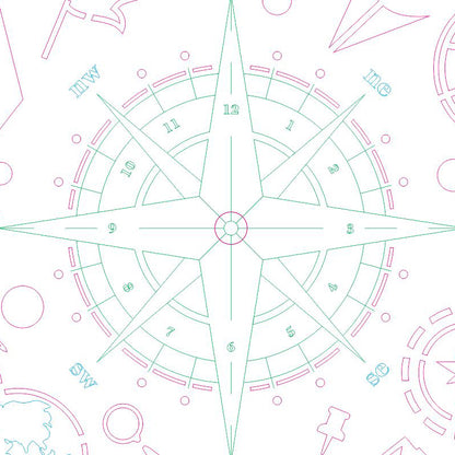 Clock face "Geography"