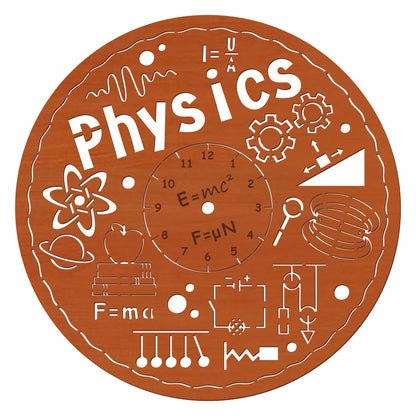 Clock face "Physics"