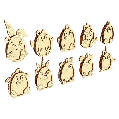 Layered Animal Ornaments