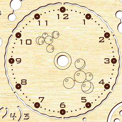 Clock face "Chemistry"