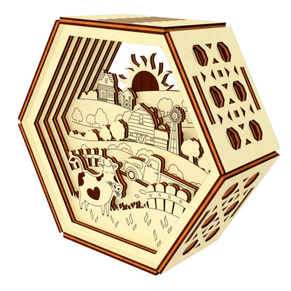 Layered Farm Picture