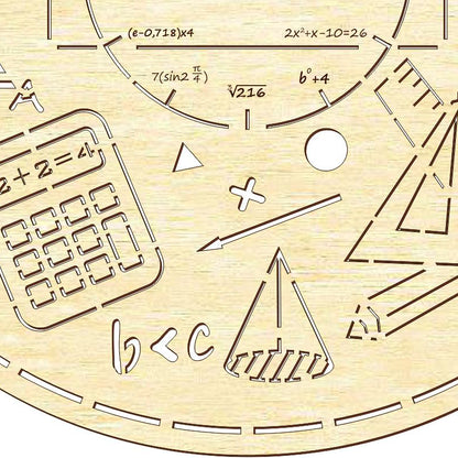 Clock face "Math"