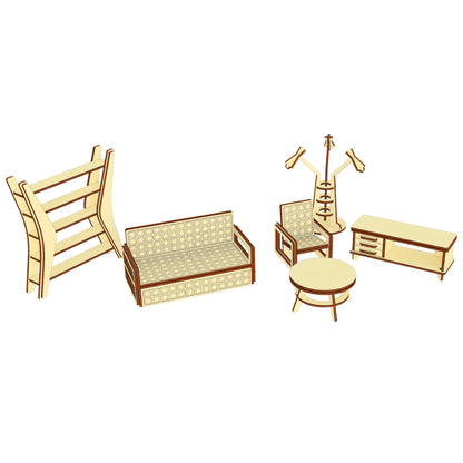 Dollhouse furniture set