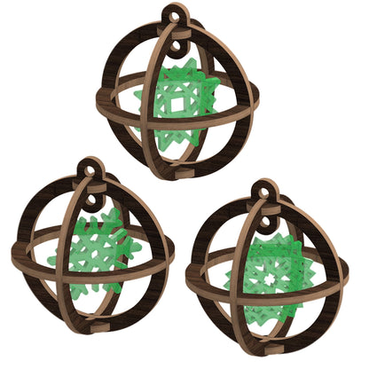 Christmas tree Ornaments - Snowflake in the Ball