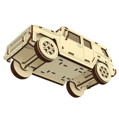 Off-Road Car 3d Plywood Model
