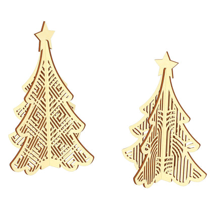 Patterned Christmas trees