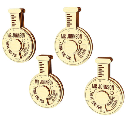 Test tube - gift card for teacher