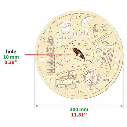 Clock face "English"