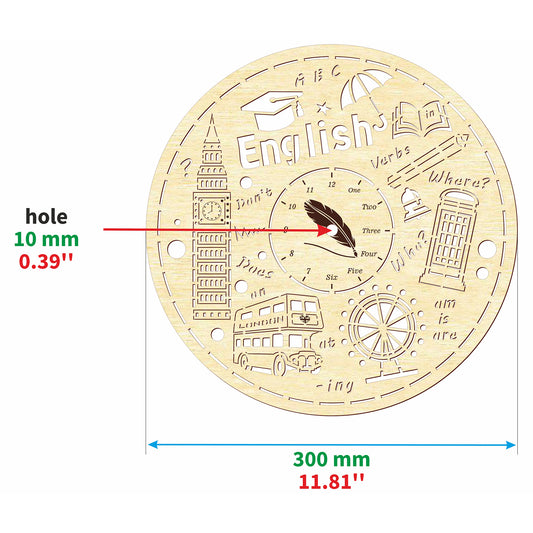 Clock face "English"