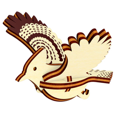 Bird Ornaments - Dove, Robin, Swallow, Blue Jay, and Hummingbird