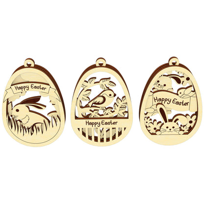 Easter layered ornaments