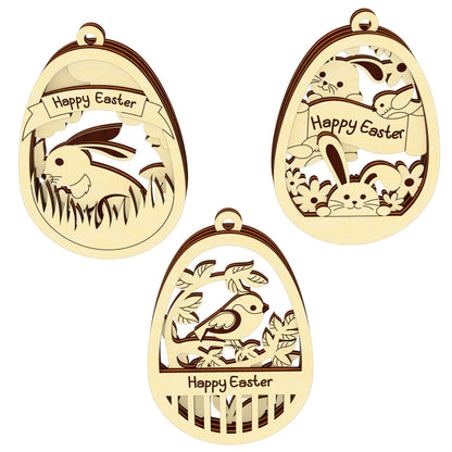 Easter layered ornaments