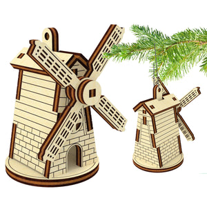 Small Mill Christmas Ornament