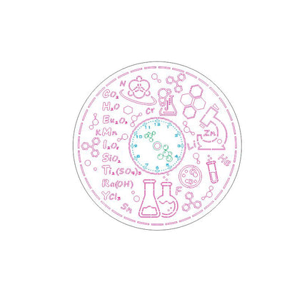 Clock face "Chemistry"