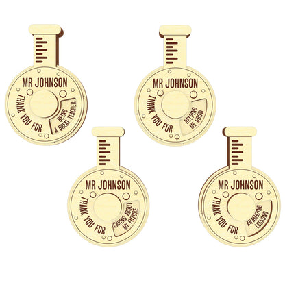 Test tube - gift card for teacher