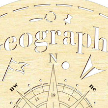 Load image into Gallery viewer, Clock face &quot;Geography&quot;
