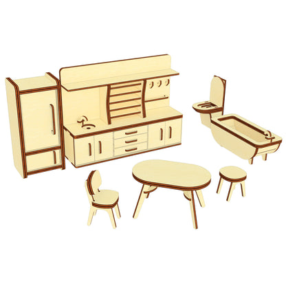 Dollhouse furniture set