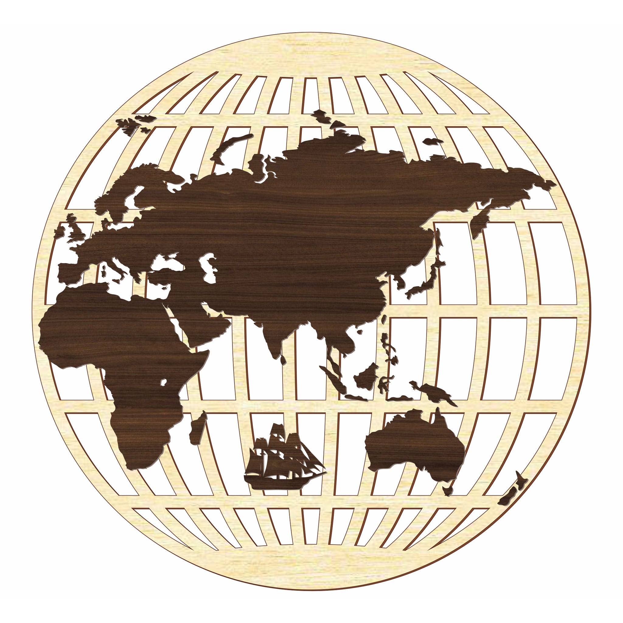 Round World Map – Vector Painter