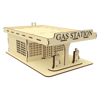 Old style gas station