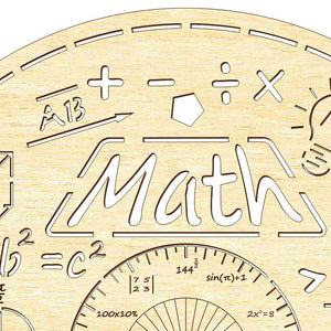 Clock face "Math"