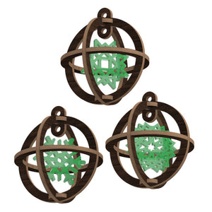 Christmas tree Ornaments - Snowflake in the Ball