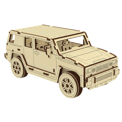 Off-Road Car 3d Plywood Model