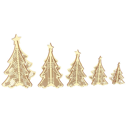 Patterned Christmas trees
