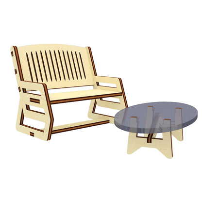 Coffee table and chairs