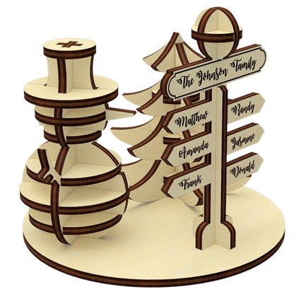 North pole Family Sign