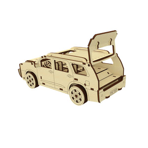 Laser Cut Car with Moving Wheels