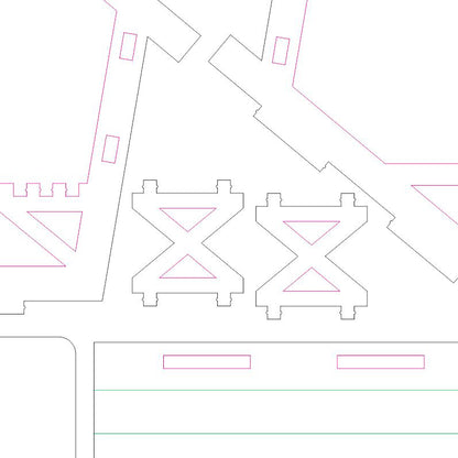 Alcove with Christmas trees