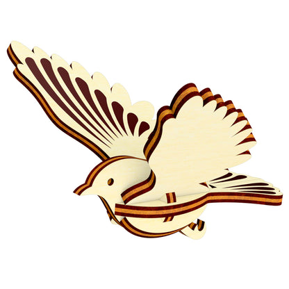 Bird Ornaments - Dove, Robin, Swallow, Blue Jay, and Hummingbird