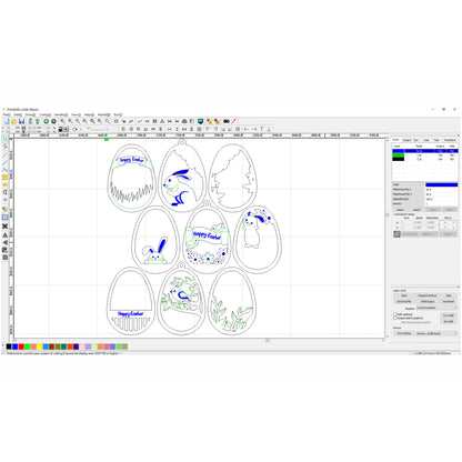 Easter layered ornaments