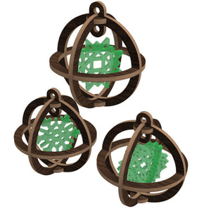 Christmas tree Ornaments - Snowflake in the Ball