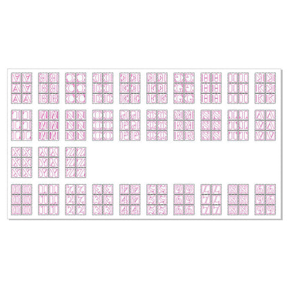 Alphabet cube letters