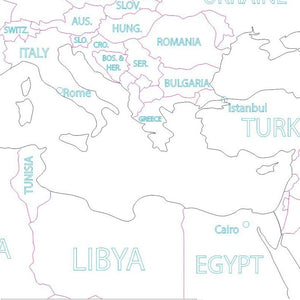 Puzzle World Map